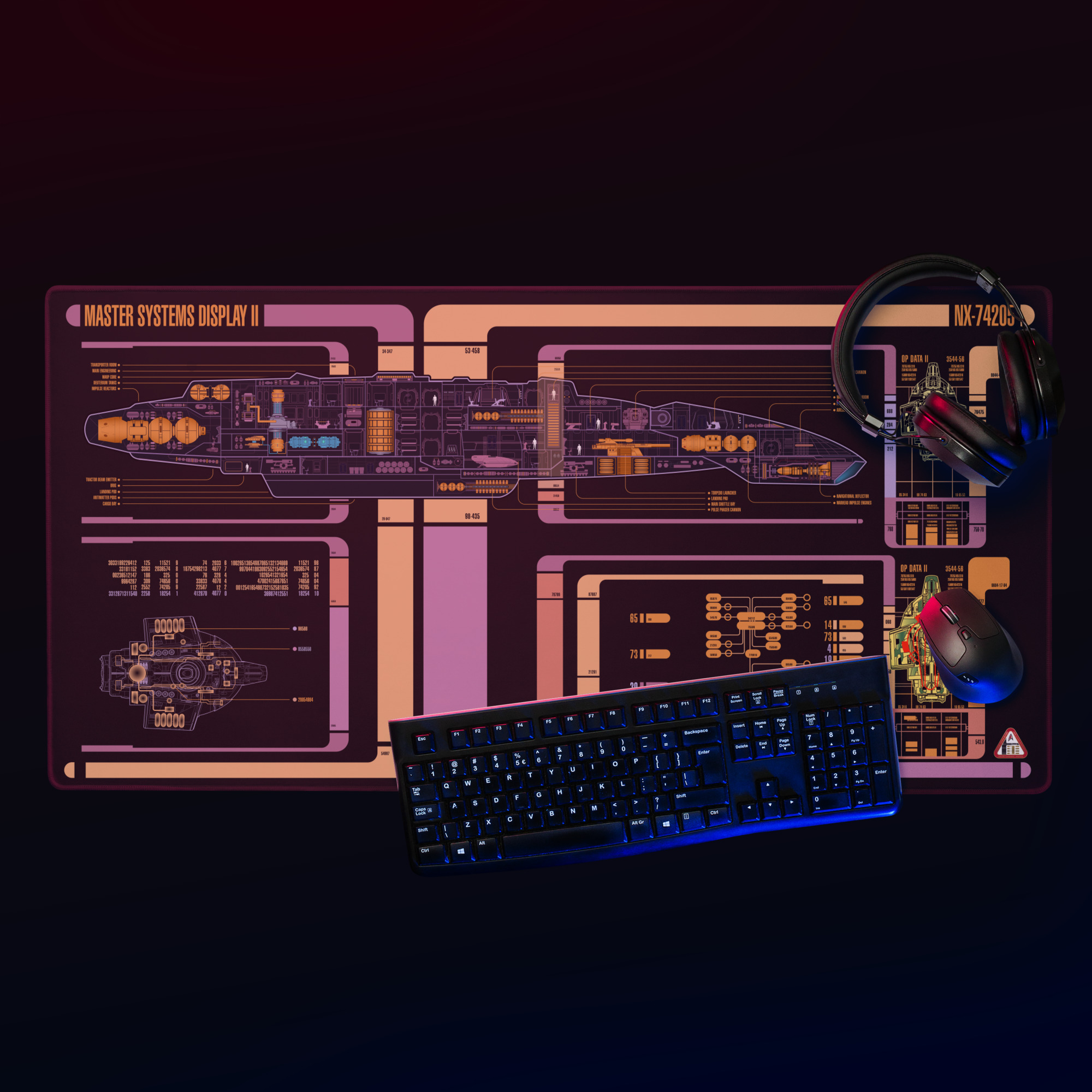 U.S.S. Defiant Desk Pad
