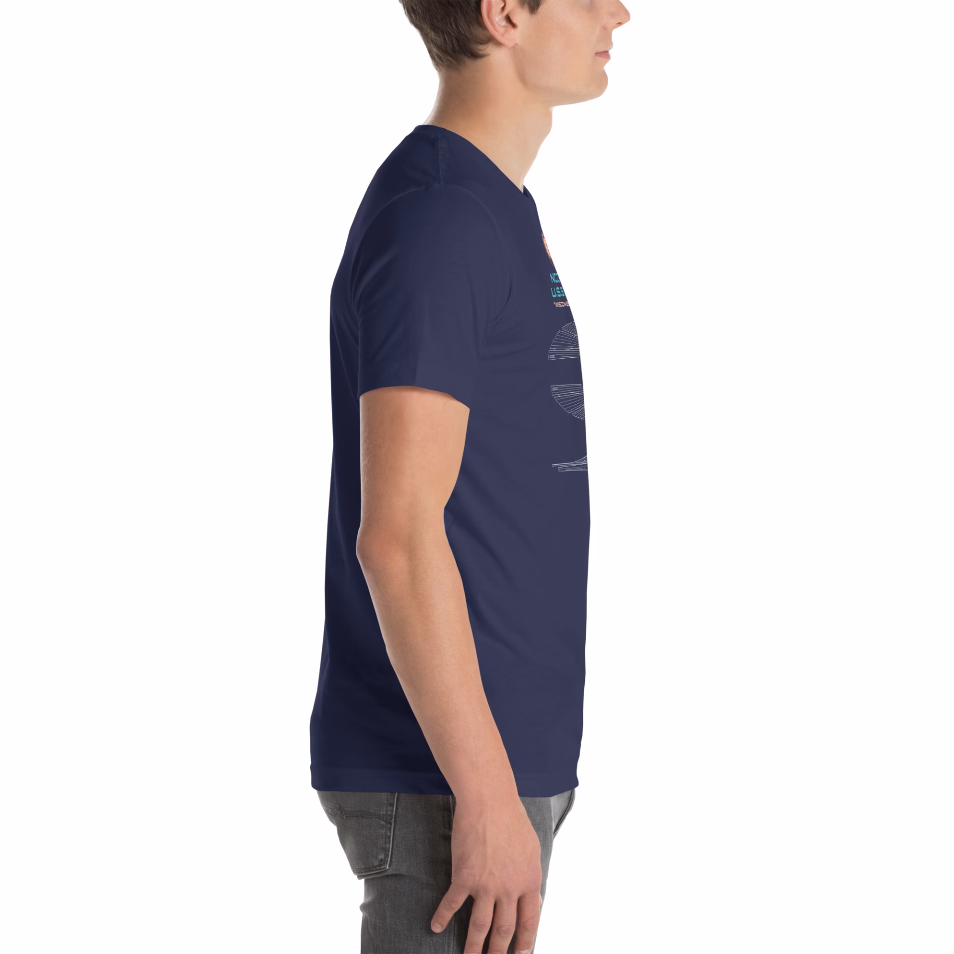 U.S.S. Athena Schematic Supersoft T-Shirt - Image 7