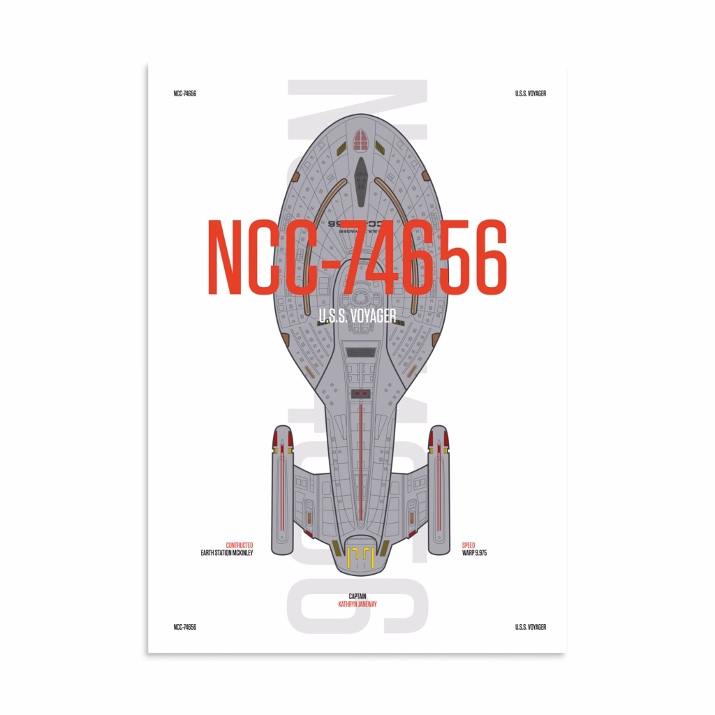 U.S.S. Voyager Poster